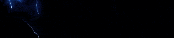 Dark background with several bright blue, thin lines resembling lightning or electrical discharges.