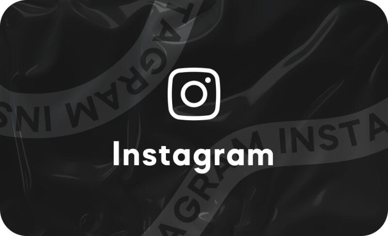 The image features the Instagram logo and the text "Instagram" in white against a black background with wavy textures and blurred tapes with the word "Instagram" on them.