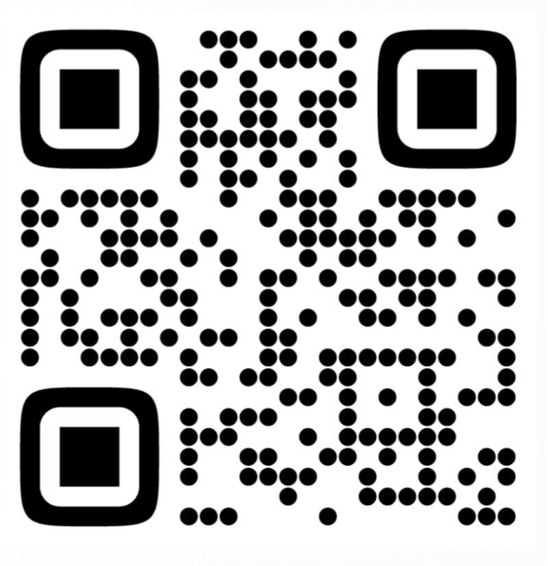The image shows a black and white QR code.