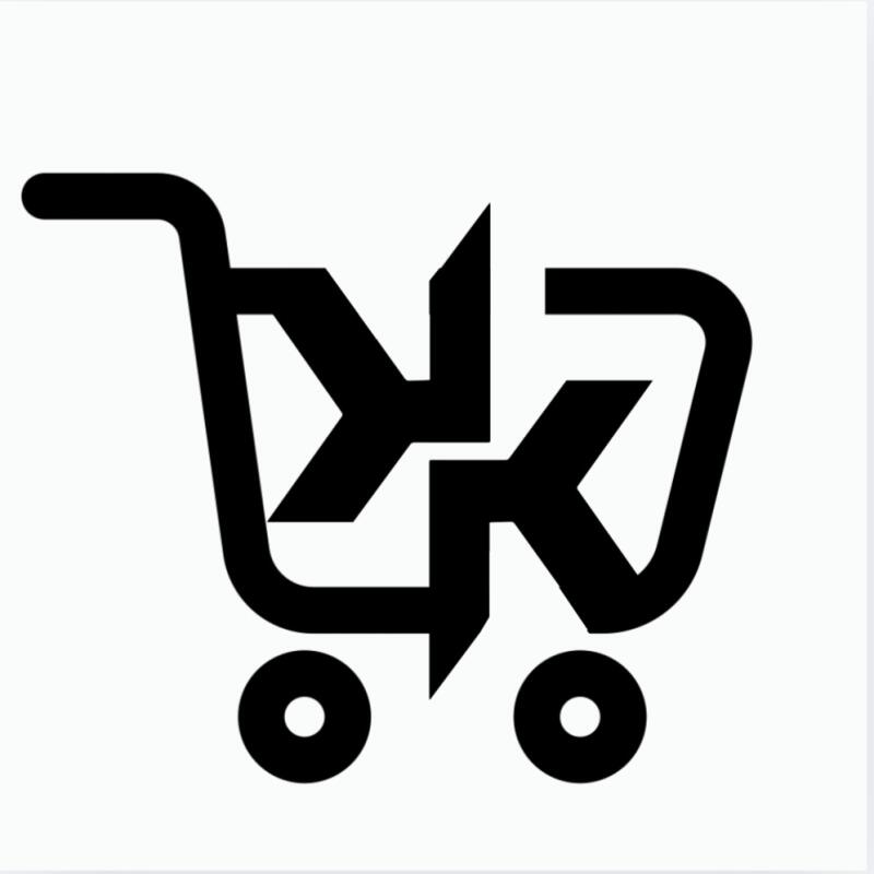 The image features a black shopping cart icon with arrows incorporated into its design.