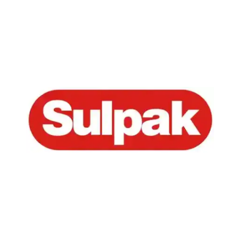 The image features the "Sulpak" logo, with the word "Sulpak" in white letters set against a red, rounded rectangle.