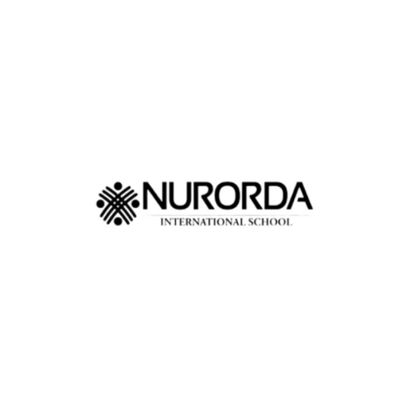 The image displays the logo of Nurorda International School in black and white. The logo features the name "NURORDA" in bold letters, with the words "INTERNATIONAL SCHOOL" beneath it.