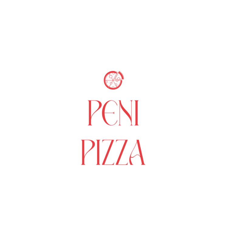 The image features the logo for "Peni Pizza" in a decorative red font, with a small red pizza icon above the text.