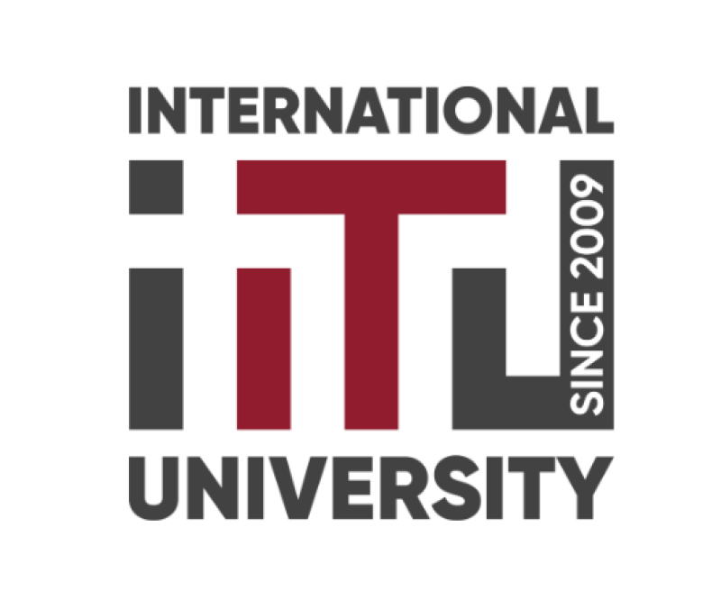 На изображении представлен логотип "International IT University" с аббревиатурой "iitu" и надписью "SINCE 2009".