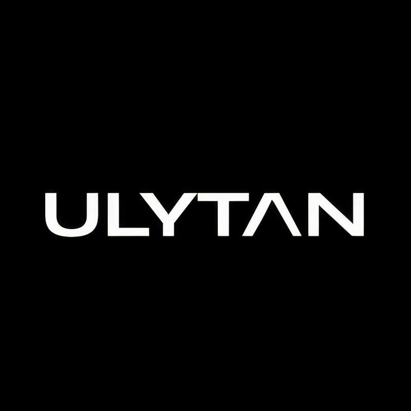The image features the word "ULYTAN" in white capital letters against a black background.