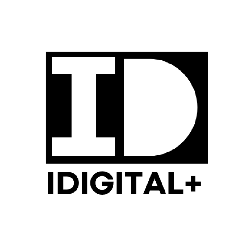 The image features the IDIGITAL+ logo, with a white "I" and "D" set against a black square and the text "IDIGITAL+" below.
