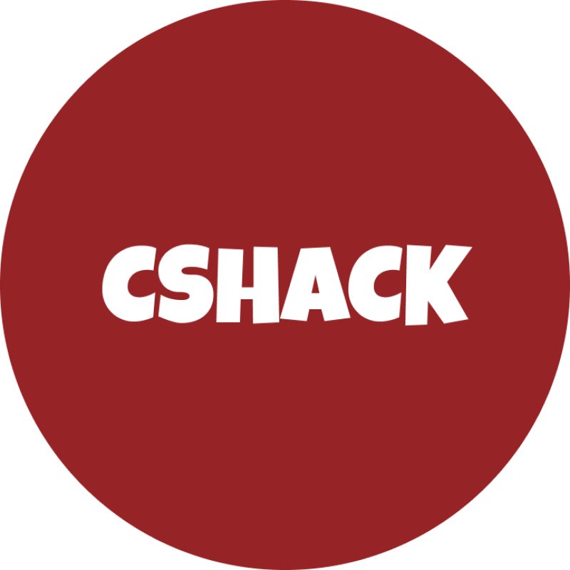 A red circle with the white text 'CSHACK' in the center.