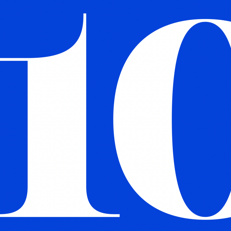 The image features the number '10' in white against a blue background.